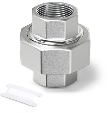 ERGAOBOY 1 Pièce - Raccord femelle en acier inoxydable 304 1 BSP, raccord union, filetage pour eau/huile/gaz