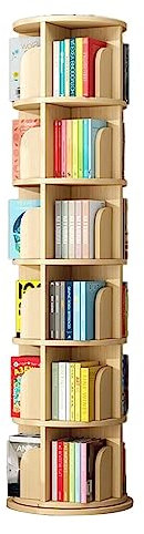 YTGHBIML Bücherturm Freistehend 360° drehbares Bücherregal, Massivholz, stehendes Bücherregal, Heim-Bücherregal, Organizer, einfache Installation, Bücherregal perfekte Darstellung