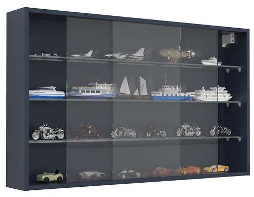 VCM Drivalo XL Glasvitrine zum Aufhängen, 60 x 100 x 15 cm, modernes und platzsparendes Design