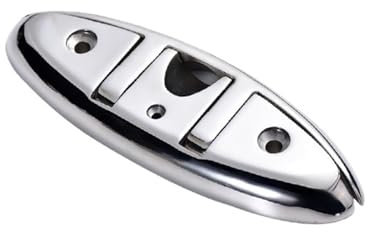 VEIBAO klappbarer Draggenanker Boot Flip Up Cleat Deck Kpp Flush Dock Mount Cleat Marine Edelstahl 316 Festmacher Kmpe praktisch und tragbar, minimaler Platzbedarf(6 inches)