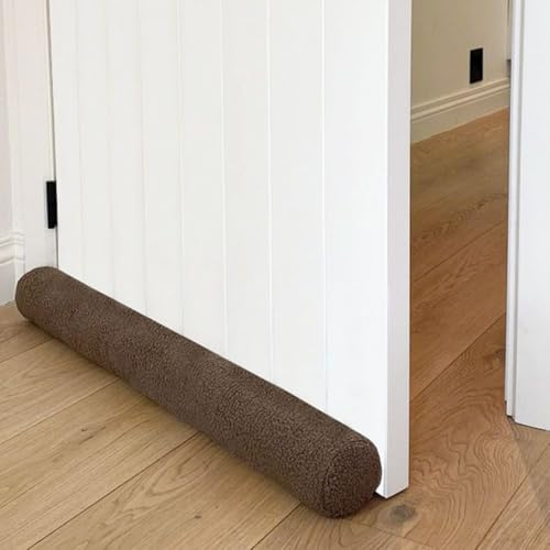 Rori Boudin de Porte magnétique pour Portes, 100 cm, Ours en Peluche, Taupe, Isolation Contre Les Courants d'air et Bruit, différentes Tailles et Couleurs
