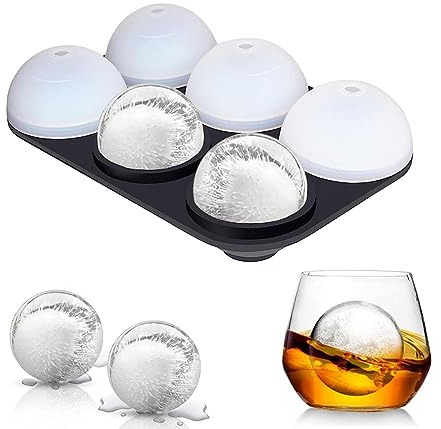 AKINOYAMA Eiswürfelform Silikon 45mm Eiswürfelformen BPA Frei | Ice Cube Tray Eiswürfel Form für Whisky Cocktails Saft Schokolade Süßigkeiten