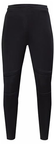 HULIJA Pantalones de portero para niño con acolchado protector para fútbol, pantalones de deporte, baloncesto, pantalones de protección para fútbol, Negro , 134-140