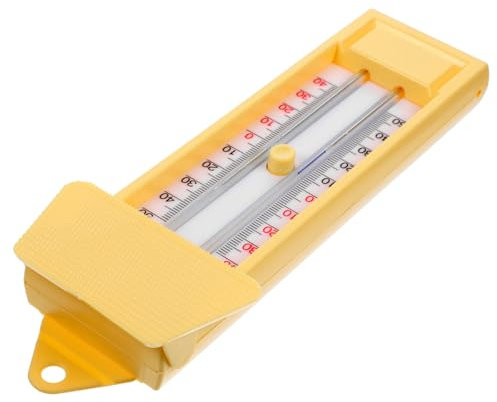 Cabilock Thermomètre De Serrage Analogique Pour Jardin, Mesure Température Maximale Et Minimale En °c Et °f, Affichage Clair, Contrôle Précis Pour Plantes Et Culture En Intérieur Et Extérieur