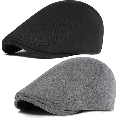 PORSYOND Herren Schirmmütze aus Baumwolle Schiebermütze Mann Baskenmütze Gatsby Newsboy Flatcap Herren Barett Cap