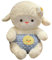 AQCQDQ Schaf Kuscheltier, Flauschige Lamm Weiß, Ziege Plush Stofftier Plüsch Spielzeug, Sheep Lamb Weihnachten Geburtstag Geschenk Jungen Kinder Baby (25 cm)