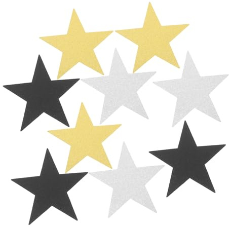 30 Sagome Pezzi Carta Stella Glitterate in Lavoretti