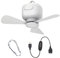 Ventilador de techo para tienda de campaña, ventilador refrigerante suspendido, ventilador USB de techo impermeable de 3 velocidades ajustable para patio, autocaravana, canopía, tienda, habitación