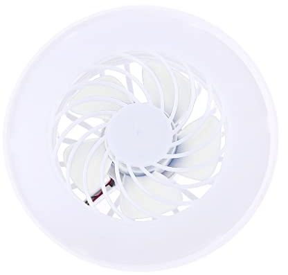 FIRSTXIU Fan, 220V E27 12W LED Lamp E27 Ceiling Fan with LED Light Bulb for Home Office Night Market Book Room