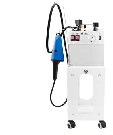 EOLO Spazzola Stirante AV03 V5 Professionale a Vapore Generatore di Vapore Stiro Verticale Orizzontale Caldaia in Rame a Risparmio Energetico Resistenza Anticalcare Acciaio Inox Garanzia 5 Anni