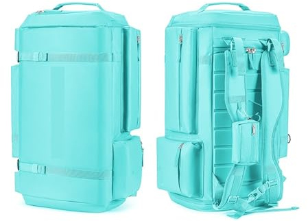 Zymjzbetic Ski-Rucksack, Snowboard-Tasche, 55 l, große Kapazität, wasserdichte Tasche for Skischuhe, verstellbarer wasserdichter Snowboard-Rucksack für Helm, Skischuhe, Skibrille, Handschuhe(Blue)