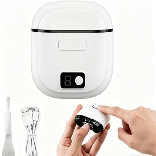 Coupe-Ongles Électrique Automatique 2 en 1 avec Lumière LED, Rechargeable USB-C, 3 Vitesses, Coupe et Lime avec Réservoir à Débris, pour Adultes, Enfants et Seniors, Bébé
