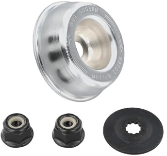 Lecreatekit Kit di fissaggio lama in metallo per decespugliatori – Include piastra Rider, rondella di spinta e dadi a collare (M8 × 0,5 LH/M10 × 1,0 LH) compatibile con modelli serie FS, serie FR e