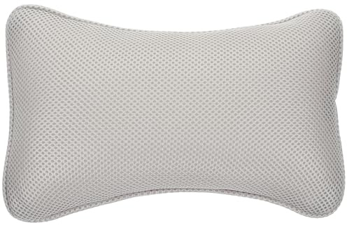 DRESSOOS Bathtub Pillow Headrest with 3D Mesh Fabric and Strong Suction Cups, Non-Slip Washable Bath Cushion for Tub, Spa, Sauna, and Travel Use Random Color
