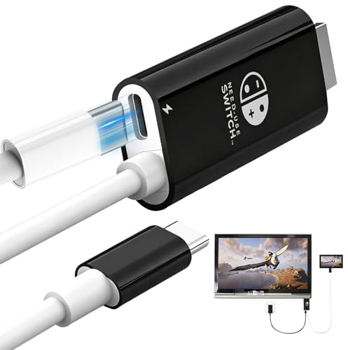 Lumoryx Adaptador HDMI para Nintendo Switch 2/Steam Deck, 2M | Base de 4K 60Hz Expansión Multifuncional, Cable de Conversión con Carga PD 100W, for Switch OLED, ROG Ally, PC y Monitores