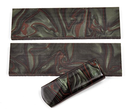 Texas Knifemakers Supply Jungle Camo Kirinite Knife Handle Scales 5 x 1-1/2 x 1/4 (Pair of 2) [KI2431]