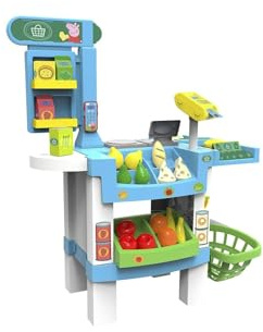 Chicos - Peppa Pig Supermarket | Toy Store with Sounds and 38 Accessories Included | for boys and girls from 3 years old (84119)