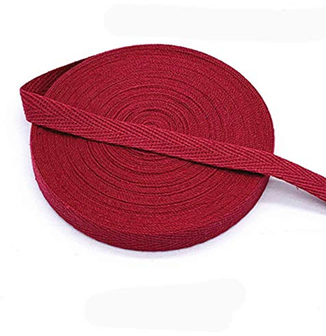 Egurs Baumwoll Gurtband 45m x 10mm Bunt Weiches Twillband zum Nähen | Robustes Gewebeband mit weicher Oberfläche, flexibel einsetzbar für DIY, Basteln, Kleidung, Taschen und Dekoration