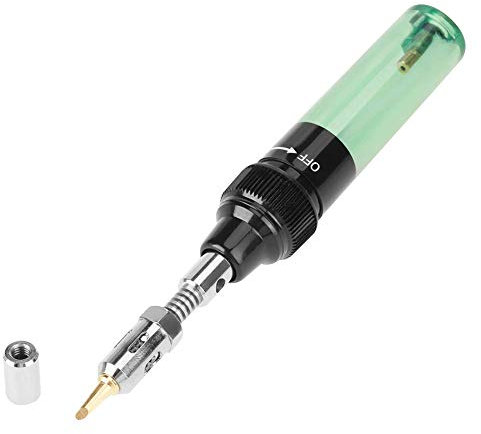 Gaslötkolben Set, Tragbarer Multifunktions-Butan Lötkolben Kit mit 7 Wechselspitzen, Gas Lötkolben für Löten Brandmalerei Schmuckherstellung