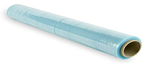 Rollo Film Elástico de Plástico Estirable Transparente 70% Reciclado de 50 cm Extensible Hasta 300 Metros de Largo Protector de Embalaje Industrial Resistente para Embalar y Paletizar (1 Rollo)