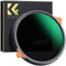 K&F Concept Nano-X 2 in 1 Filtro 82mm Polarizzatore Variabile ND4-64 (2-6 stops) con Rivestimento Nano a 28 Strati in Vetro Ottico per obiettivi 82mm