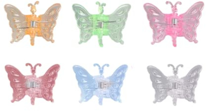 ZHOMAIFU 30 Stück Orchideen-Clips, Schmetterling, Kunststoff-Clips, Mini-Pflanzenclips, für Garten, Pflanzen, Stützclips, Tomaten, Ranken, Blumensträuße, Stiele (zufällige Farbe)