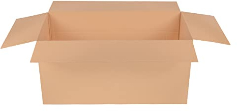 verpacking Lot de 5 cartons pliants 1200 x 600 x 600 mm, ondulation EB, hauteur variable Ã 200 et 400 mm, carton DHL marron, taille maximale du colis de DHL