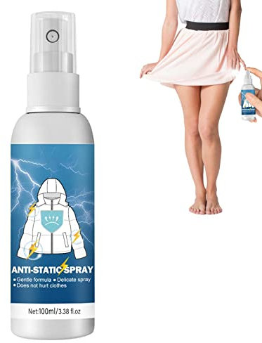 Antistatik Spray, Antistatik Spray Kleidung, Anti Static Spray, Antistatikmittel Möbel Antistatikspray Rückstandsfreies Sprüht für Kleidung, Textilien, Möbel und Auto, Reduziert Statische Aufladung