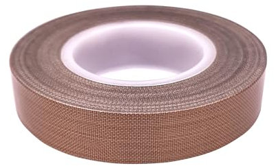 cyclingcolors 1x Cinta adhesiva de teflón PTFE alta temperatura para impresora 3D sellado al vacío aislante máquina de sellado castaño, 13mm x 10m