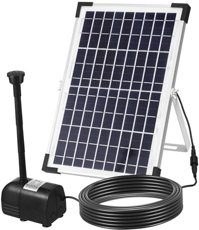 BESPORTBLE 12w Solar Fountain Pump Kit Solar Water Features Outdoor Water Pump for Garden
