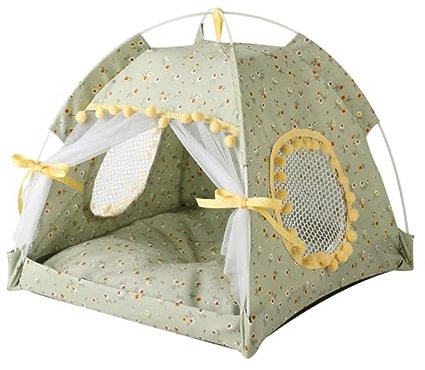 PIPONS Hundebett Katzenhöhlenbett Katzen- Und Hundezelt, Verdickt, Wetterfest, Faltbar, Katzenzelt, Haustierzelt Für Katzen, Hunde, Reisen, Camping Haustier-Katzenhaus (Color : B, Size : 50 * 50cm)