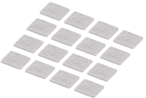 sourcing map 48pcs Felt Furniture Pads, 2 Inch Square Small Felt Chair Leg Floor Protectors Prevent Scratches for Furniture Hard Floor, Beige