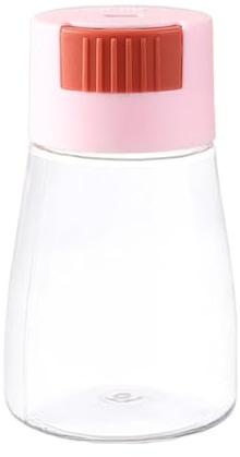 Kitchen Salt Shaker – Dust Seal for Icing Sugar, Push Salt Shaker for Coarse Salt, Transparent Shaker with Adjustable Spout, Lightweight Spreader, Ideal for Salt, Pepper