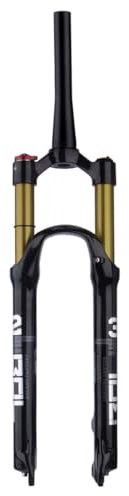26/27,5/29 Zoll Mountainbike-Federgabel, 1-1/8 Zoll konische Rohr-Vorderradgabel QR 9 mm Fernverriegelung Scheibenbremse Federweg 120 mm