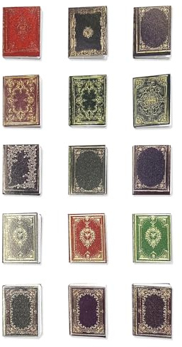 TVSVKWE 15 Mini Books, Dollhouse Decorations, Micro Landscape Accessories, Children'S Toys, Creative Decorative Ornaments.