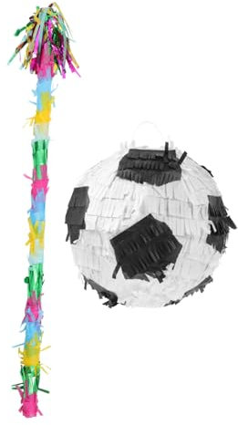Supvox Fußball Piñata Mit Stab Geburtstagsparty Und Festival Inklusive Party- Und Piñata-stäben Aus Stabilem Material Für Kinderaktivitäten