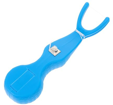 HAPINARY Soporte Reutilizable para Hilo Dental Azul, Soporte Práctico para Repuestos de Cuidado Bucal, Herramienta Eficaz para Eliminar Restos entre Dientes, Accesorios de Higiene Dental