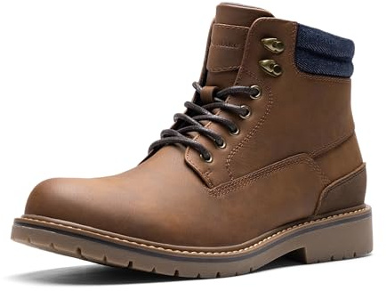 Bruno Marc Bottes Hiver Hommes - Bottines Courtes Chaudes et Doublées pour Garçons, Idéales pour Plein Air, Randonnée et Trekking,Size 45,Brun,BMEMAB2504