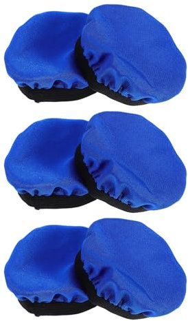 PartyKindom 6pezzi Coperture Per Cuffie in Tessuto Cuscinetti Auricolari Elastici Protezione Antisudore Per Cuffie Over-ear Accessori Di Ricambio Per Allenamento e Giochi