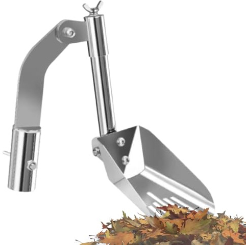 Tyinerc Paleta Limpiadora De Canalones - Pala De Limpieza Para Canaletas En Jardines Zanjas Y Zonas De Villas,Acero Inoxidable Anticorrosión para Eliminación de Suciedad y Desatascar Obstrucciones