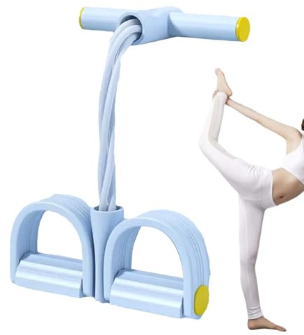 Bande de résistance pour pédale de pied, 4 tubes pour femme | Corde de tension élastique pour entraînement complet du corps pour mère, petite amie, bras, jambes, abdominaux, dos