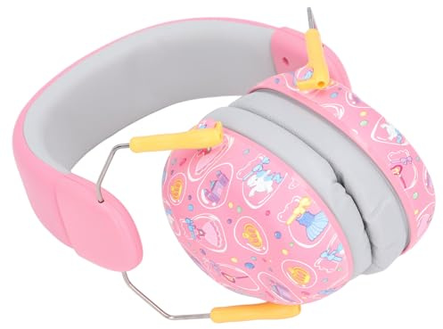 Riuulity Baby Noise Cancelling Ear Muffs with ABS Cover, Double Layer Lining for Soundproofing, Portable Headphones for Music Events/Wedding Banquets (Pink)