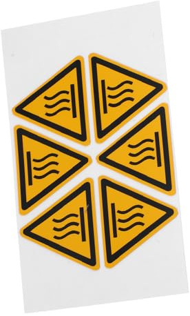 Ipetboom Segnali di Avvertenza Alta Temperatura 2 Fogli Etichette Adesive per Attrezzature Calde in Uffici e Laboratori