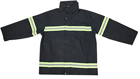 Saluaqui Fireproof Work SuitFlame Retardant Clothing Fireproof Heatproof Firemen Protective Reflective Coat and Trousers XL Size Gear for Firefighters Enhanced Visibility and Comfort In Ext (M)