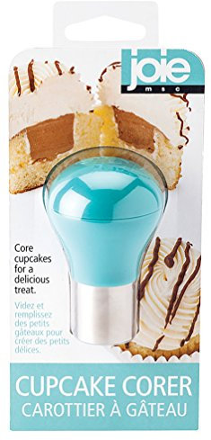 Joie Kitchen Gadgets 39900 Cupcake Corer, Stainless Steel, Teal/Silver, 2 x 1.5 x 3