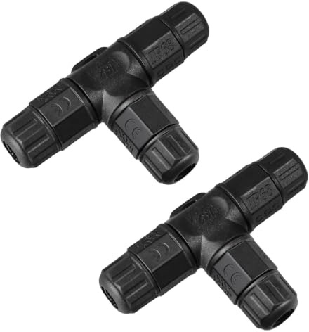 BESTOMZ Boîtes de Jonction Electrique Étanche IP68 3 Voies Connecteur de Câble Boîtier Électrique Extérieur 2 Pièces