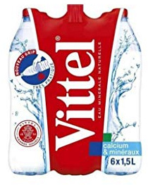 Vittel Eau Minerale Naturelle, Les 6 Bouteilles en Plastique de 1,5L