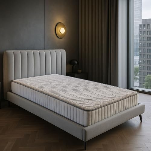 Matratze 90x190 formbeständigen Poly-Latex Schaum - 23 cm - Sehr Feste Unterstützung + angeboten Matratzenschoner Super