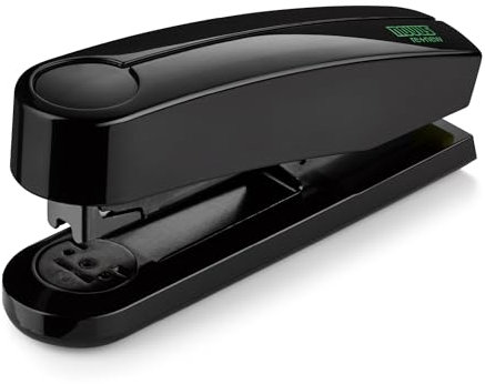 Novus B 4 re+new Heftgerät (Tacker aus Metall mit Kunsttoffoberteil aus nachhaltigem Rezyklat, 40 Blatt, inkl. 200 Tackerklammern) schwarz