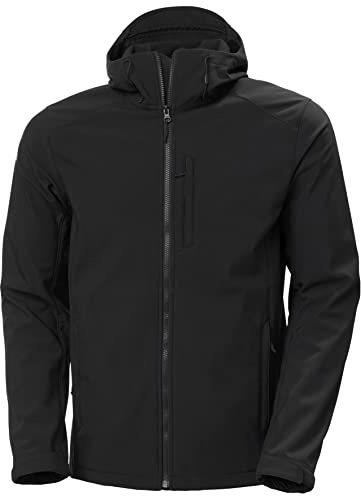Helly Hansen Hommes Veste à capuche Paramount Softshell JKT, Noir, L